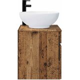  Umivaonik s policom za zid Staro drvo 49 x 44,5 x 66,5 cm | shoptok.hr