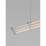 Nova Luce Mat crna/u mat srebrnoj boji metalna LED viseća svjetiljka s mogućnosti zatamnjivanja sa sjenilom od akrilnog stakla Pheme – | shoptok.hr