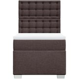  Krevet s oprugama i madracem tamnosmeđi 100 x 200 cm od tkanine | shoptok.hr