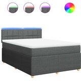  Krevet s oprugama i madracem tamnosivi 140x190 cm od tkanine | shoptok.hr