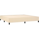  S oprugama i madracem krem 200 x 200 cm od tkanine | shoptok.hr