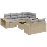  11-dijelni set vrtnih sofa od poliratana s jastucima bež | shoptok.hr