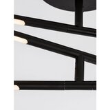 Nova Luce Črna kovinska LED zatemnitvena stropna svetilka s senčilom iz akrilnega stekla 77x84 cm Raccio – | Shoptok.si