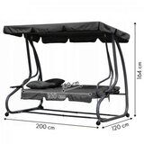 MULTIGARDEN Bastenska ljuljaska - lezaljka 2u1 grey | ePonuda.com