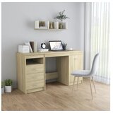  Pisalna miza sonoma hrast 140x50x76 cm iverna plošča | Shoptok.si