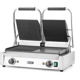 Hendi kontaktni roštilj - dvostruki, polu-glatko, polu-rebrasto, 230V/3600W, 570x375x(H)216mm | Eponuda.com