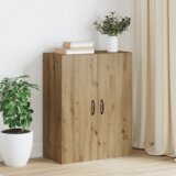 vidaXL Viseča omarica artisan hrast 69,5 x 34 x 90 cm Konstruiran les | Shoptok.si
