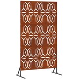  Zaslon za privatnost 100 x 50 x 180 cm Otporni čelik Rđa | shoptok.hr