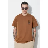 Carhartt WIP Pamučna majica S/S Icons T-Shirt za muškarce, boja: smeđa, s aplikacijom, I033271.08WXX