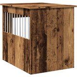 Namještaj za sanduk za pse staro drvo 55x75x65 cm izrađeno drvo | shoptok.hr