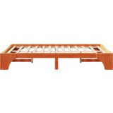  Drveni okvir kreveta Vosak smeđa Čvrsto drvo 140 x 190 cm | shoptok.hr