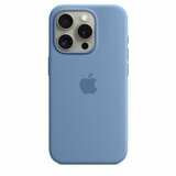 Apple iphone 15 pro silicone case w magsafe - winter blue (mt1l3zm/a) Cene