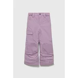 Columbia Otroške smučarske hlače vijolična barva