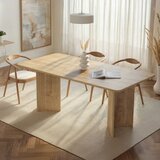 Hanah home Jedilna miza v hrastovem dekorju 90x180 cm Linza – Cene