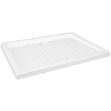 vidaXL Podloga za tuširanje s točkicama bijela 90 x 70 x 4 cm ABS | shoptok.hr