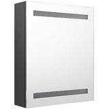 LED kupaonski ormarić s ogledalom sivi 50 x 14 x 60 cm | shoptok.hr