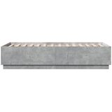  Okvir kreveta s LED svjetlima 90 x 190 cm od konstruiranog drva | Eponuda.com