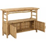  Konzolna stolica s policom Prirodna 110 x 35 x 75 cm Bambus | shoptok.hr