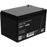 AGM08 svinčeni akumulator 12 v 14 ah svinčevo-koprenast (š x v x g) 151 x 95 x 98 mm ploščati vtič\, 6\,35 mm obstojnostni cikel\, brez vzdrževanja, (20438442)