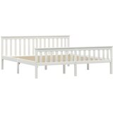  Posteljni okvir bel iz trdne borovine 180x200 cm | Shoptok.si