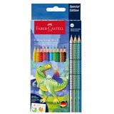 Faber-Castell drvene bojice l GRIP 1/10 Dinosaurus+3 Sparkle 201545 | ePonuda.com