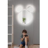Hanah home ogledalo sa led osvetljenjem mickey silver white