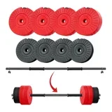 set tegova 60kg sa dvoručnom šipkom