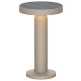 Ferotehna Solarna stolna svjetiljka Audrey (2 W, D x Š x V: 92 x 130 x 217 mm, Topla bijela, Bež) | shoptok.hr