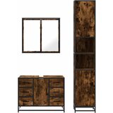 3-dijelni set kupaonskog namještaja boja hrasta drveni | shoptok.hr