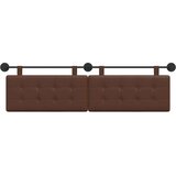 Držeće uzglavlje Zidne Lažna koža - Smeđa 160 cm bez LED | shoptok.hr