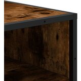 vidaXL Stojalo za čevlje dimljen hrast 48x38x97,5 cm inženirski les | Shoptok.si