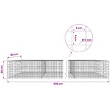  Gabion s 5 mm žicom i mrežom 5x5 cm 800x50x50 cm | shoptok.hr