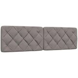  Krevet s madracem smeđesivi 200x200 cm od tkanine - Sivo-smeđa 200 x 200 cm | shoptok.hr