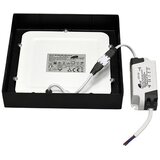Mitea Lighting nadgradni kvadratni led panel 12W M12NK-BK | Eponuda.com