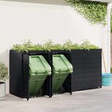  Skladištenje kanti za 4 kante Crna 272 x 77,5 x 121,5 cm | shoptok.hr