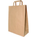 MEGA PACK Papirnata vrećica s ručkom smeđa 32x44 cm 25/1 | shoptok.hr