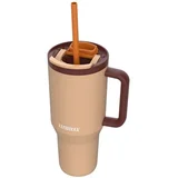 Thermal mug with telescopic straw Rio Tumbler 950ml Almond Dream