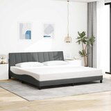 vidaXL Posteljni okvir brez vzmetnice temno siv 200x200 cm blago | Shoptok.si
