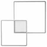  Ondaluce - LED prigušiva plafonska svetiljka DOWEL LED/46W/230V 55x55 cm srebrna | Eponuda.com