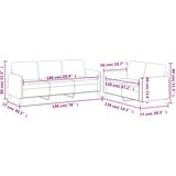  2-dijelni set sofa s jastucima krem od tkanine | shoptok.hr