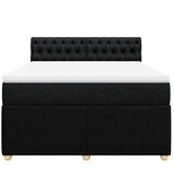  Krevet s oprugama i madracem crni 140x200 cm od tkanine | shoptok.hr