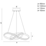  LED prigušiva luster na sajli LED/65W/230V 3000-6500K + daljinski upravljač | Eponuda.com