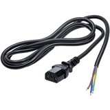 Akyga tok priključni kabel [1x prosti konec - 1x ženski konektor IEC C13\, 10 A] 1.50 m črna, (20414278) | Shoptok.si