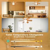 Smania LightFlower™ leseni stropni ventilator LED (vtičnica E27) | Shoptok.si