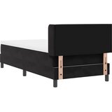  s opruga kutije s uzglavljem Crna 200 x 90 cm Baršun | shoptok.hr