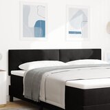 vidaXL Naslon za glavo s gumbi, črn, 180 cm, žamet, (22008448) | Shoptok.si