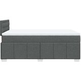  Krevet box spring s madracem tamnosivi 120 x 190 cm tkanina | shoptok.hr