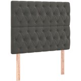 The Living Store posteljno vzglavje 2 kosa temno sivo 100x7x78/88 cm žamet - vzglavje, (21487844) | Shoptok.si