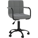 Maison Chic Vrtljiv Jedilni stoli - Vzorci stoli temno siv žamet A1771, (22031350) | Shoptok.si