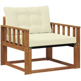 Set vanjskih sofa Čvrsto drvo akacije i Textilene Prirodna | shoptok.hr